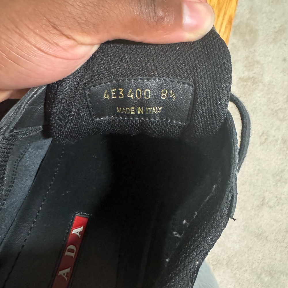 Prada Black Athletic Shoes Sleek Design - Picture 5 of 9
